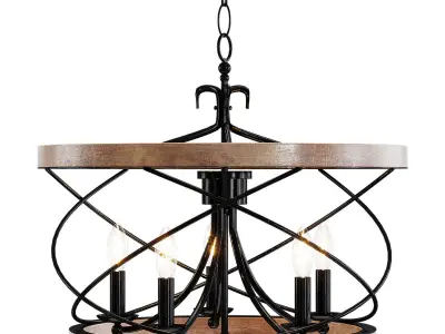 Ambrose 5 Chandelier Light by Laurel Foundry 3D model