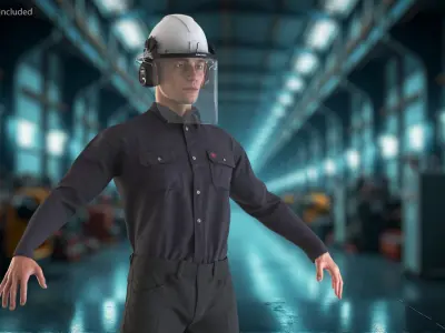  Construction Safety Workwear with Helmet 