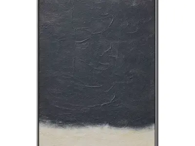 Set of 3 Abstract Paintings in Frames 3D model 98