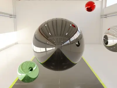 HDRI - Industrial Hangar Hall Interior 6 Texture