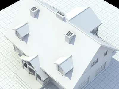 single family house 3D model