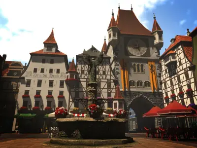 Old Town Square 3D model