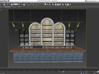 Restaurant bar 7 3D model