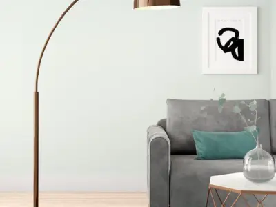 Bowman 180cm Arched Floor Lamp 3D model