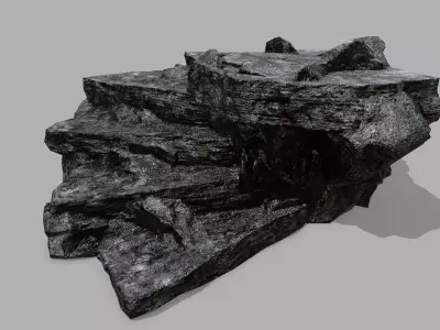 Stair rock Low-poly 3D model purchase