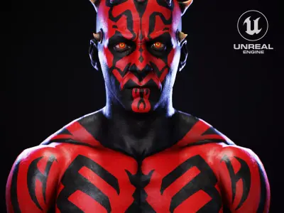 Darth Maul - Original Look Low-poly 3D model