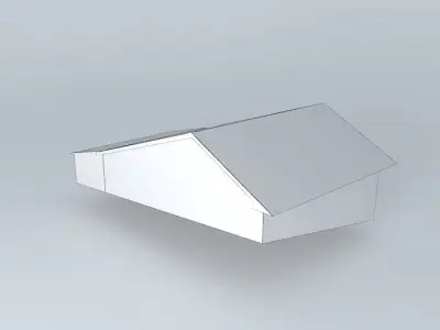 house with corrugated metal roof Free 3D model