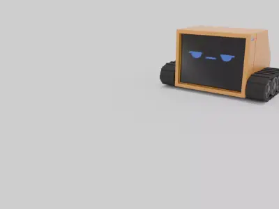 Rocotank Full Rig and Animated Low-poly 3D model