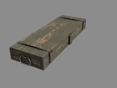 Game Ready Gun Crate Low-poly 3D model