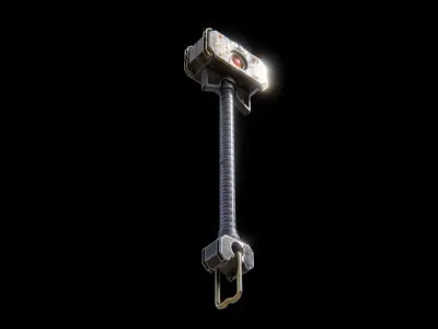 Shock Hammer Low-poly 3D model
