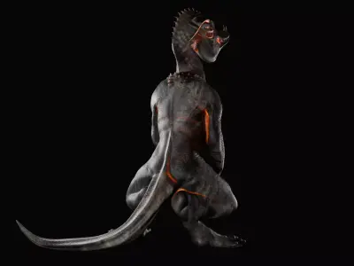 Monster Abyssal Finwalker 3D Model Printing 3D print model