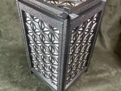 Kumiko Japanese Shoji Lanterns 3D Model Pack