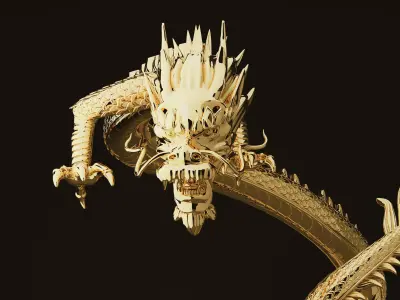 Asian dragon model 3D model