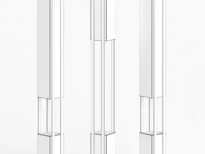 Ledevo Suitcase Totem Floor Lamps 3D model