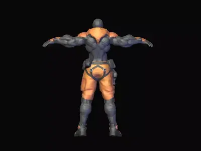 armor scifi Low-poly 3D model