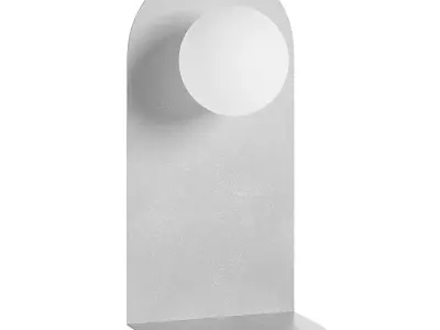 Wall Lamps Mapi with Shelf 3D model