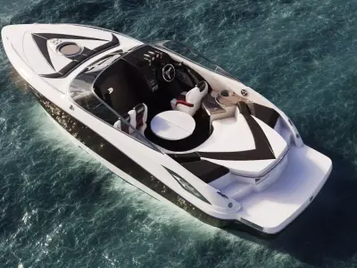 Sea Boat 24 Feet 3D model