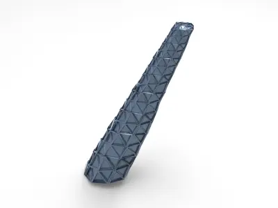 Sci fi Glass pyramid Modern tower 4 3D model