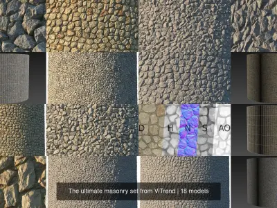  The ultimate masonry set from ViTrend 3D Model Pack