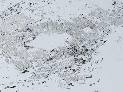 Montreal Streets and Buildings 3D model