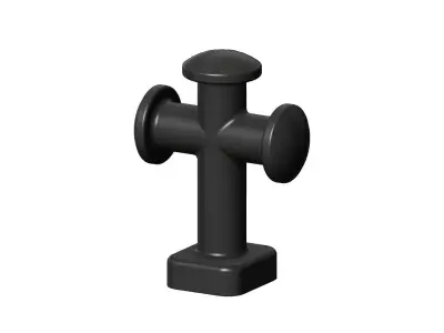 Mini set of shipyard bollards 3D print model
