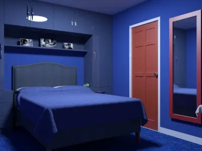 Fully Furnished Detached House 3D model