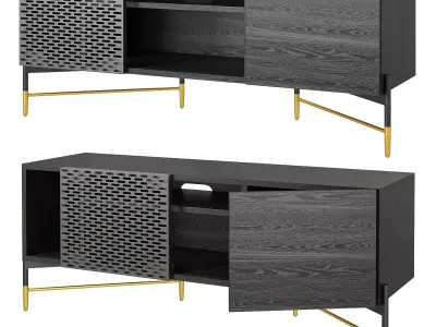 Kave Home Milian TV stand Low-poly 3D model