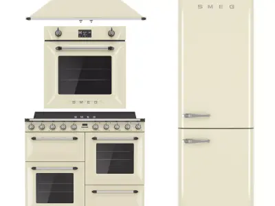 SMEG kitchen appliance collection 3D model
