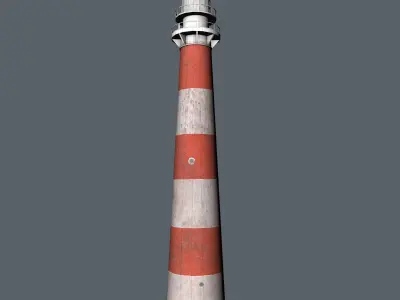 Lighthouse Low-poly 3D model 2