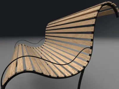 Bench 3D model