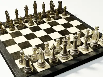 Chess Board 3D model