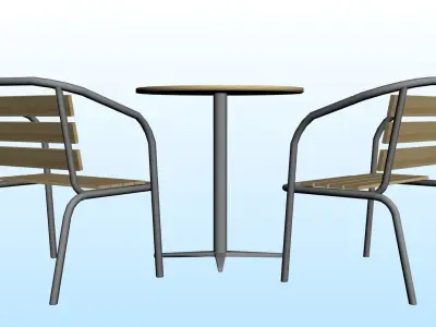 OUTDOOR FURNITURE 14 Low-poly 3D model