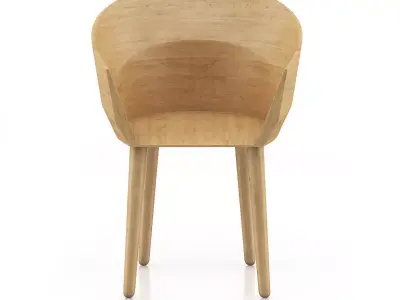 Wooden Chair 9 3D model
