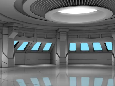 Sci Fi Interior 3D model 46