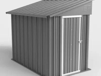 STORAGE SHED Low-poly 3D model