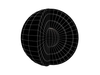 Earth Core v1 001 Low-poly 3D model