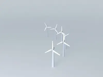 Wind turbines Free 3D model
