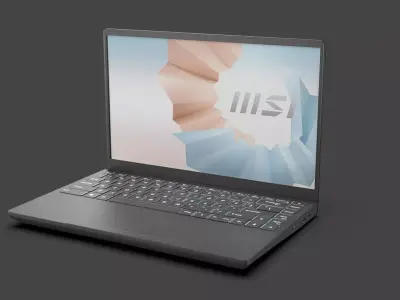 Gaming Laptop MSI 3D model Low-poly 3D model