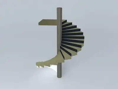 Spiral ladder 2 3D model