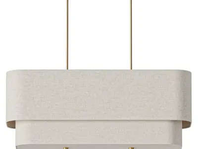 Aleena Linear Chandelier 3D model purchase
