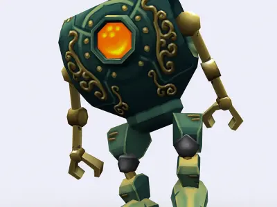 3DRT-Chibii-robot-03 robot Low-poly 3D model
