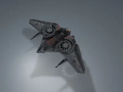 Drone with rig 3D model