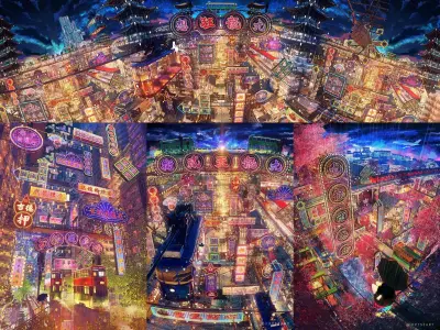 Hong Kong Neon Signboard 3D Model Pack