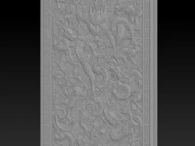 Embossed Dragon 3D print model