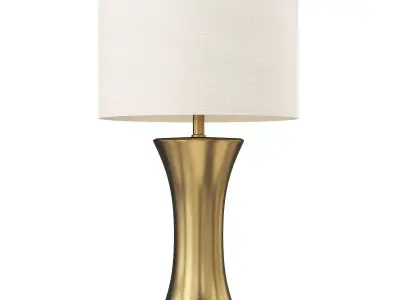  Quince Brass LED Rotary Socket Table Lamp Low-poly 3D model