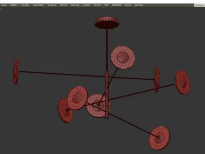 LOIK chandelier Low-poly 3D model