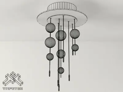 Bubbles 6PLP Lamp 3D model