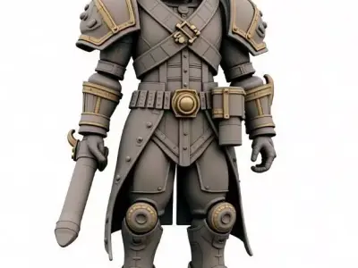steampunk robotic 1 3D print model