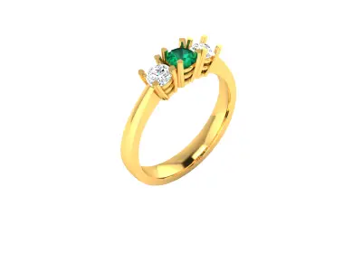 Women Ring  Render 3dm STL OBJ FBX Details 3D print model 230