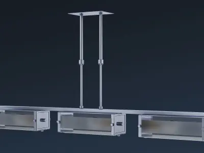 Chandelier Altalusse IL INL-9189P-03 Chrome 3D model